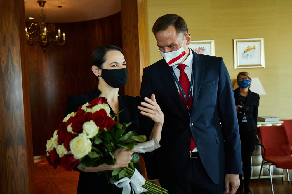 Cichanovská na Slovensku