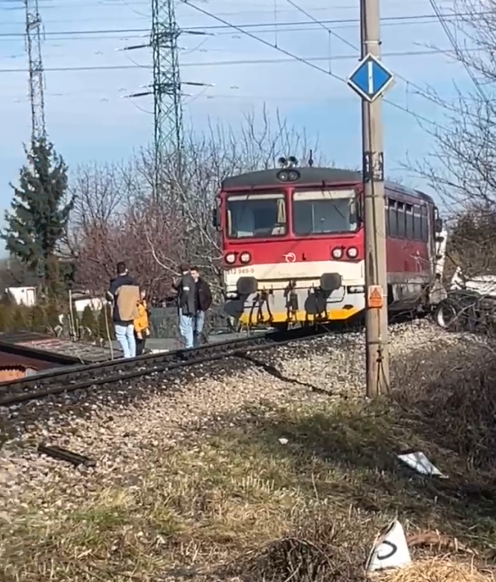 Zrážka vlaku s kamiónom