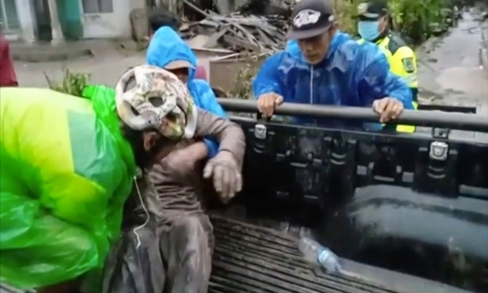 Výbuch sopky na ostrove Jáva