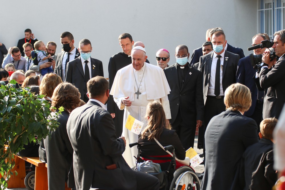 Pápež v Centre Betlehem