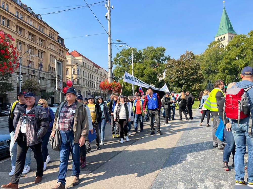Odborový zväz KOVO protest