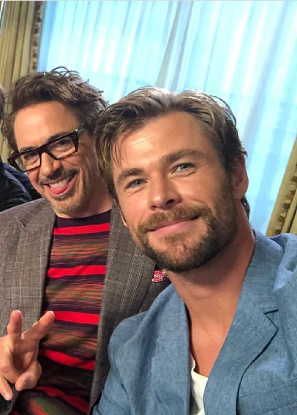 Robert Downey Jr. a Chris Hemsworth