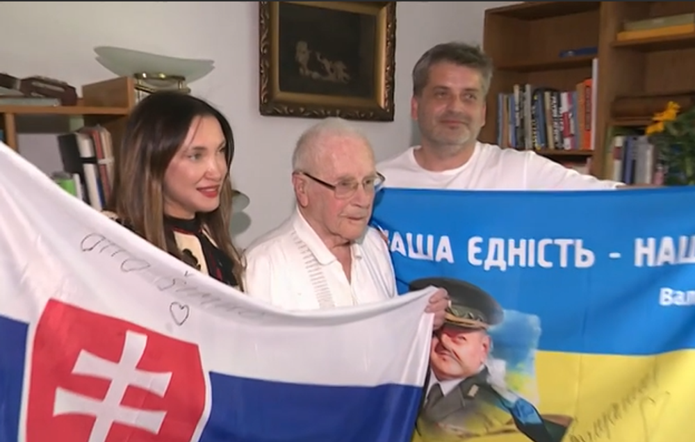 Poďakovanie Ottovi Šimkovi za zbierku 