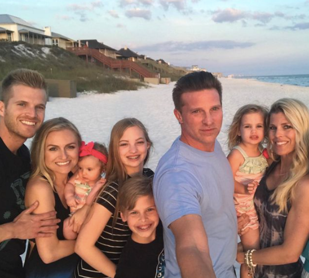 Steve Burton s rodinou