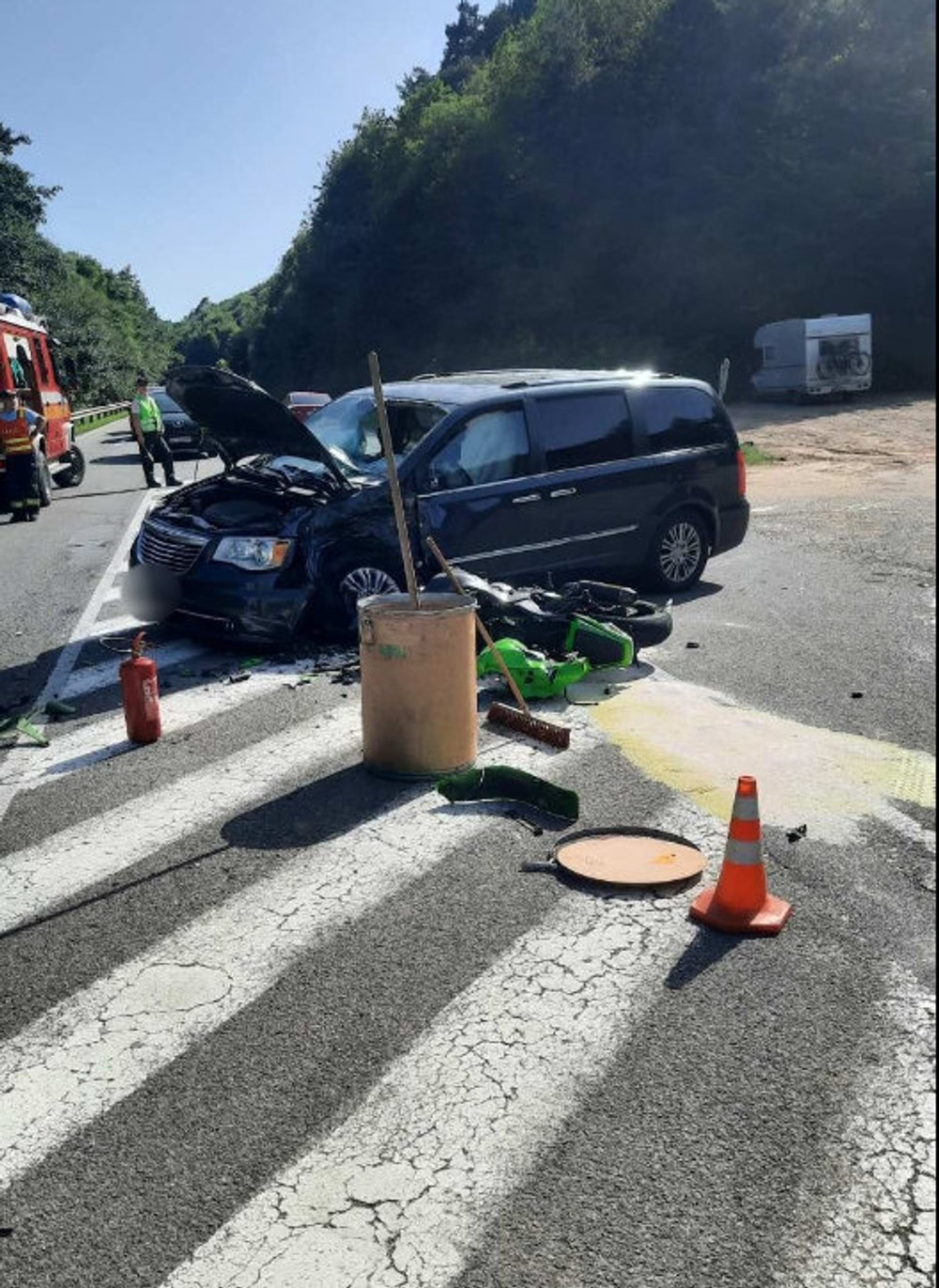 Havária motorka a auto 3