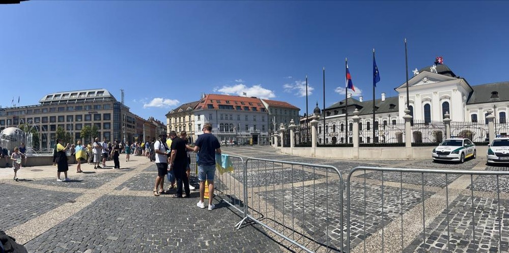 Bratislava Zelenskyj návšteva Slovenska Prezidentský paláíc Ukrajina (2)