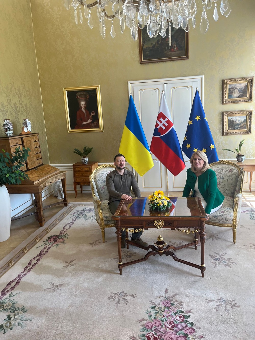 Bratislava Zelenskyj návšteva Slovenska Prezidentský paláíc Ukrajina (9)