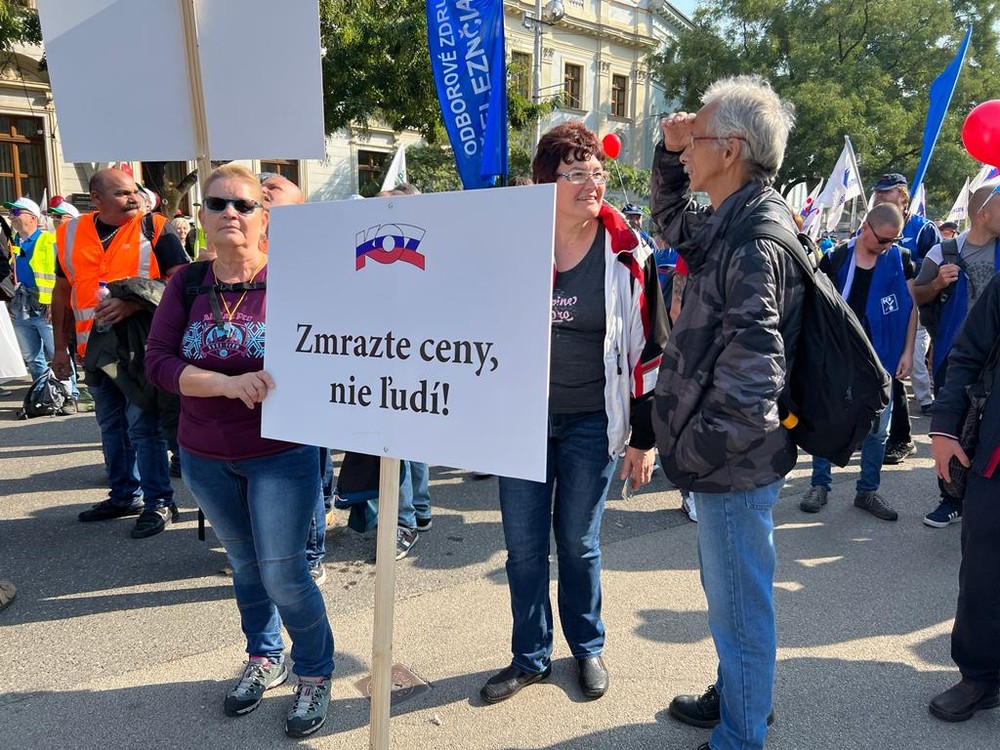 Odborový zväz KOVO protest