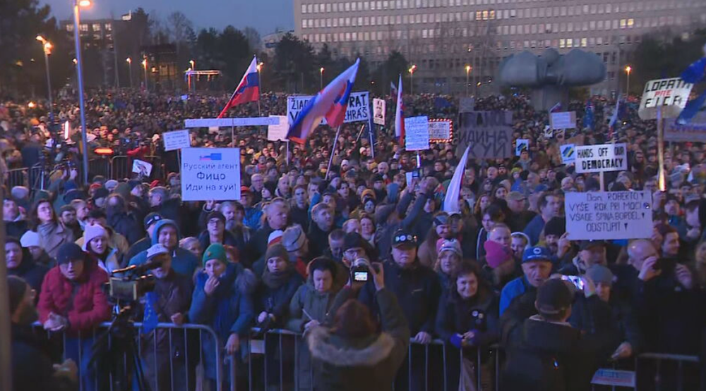 Protest Slovensko je Európa v Bratislave