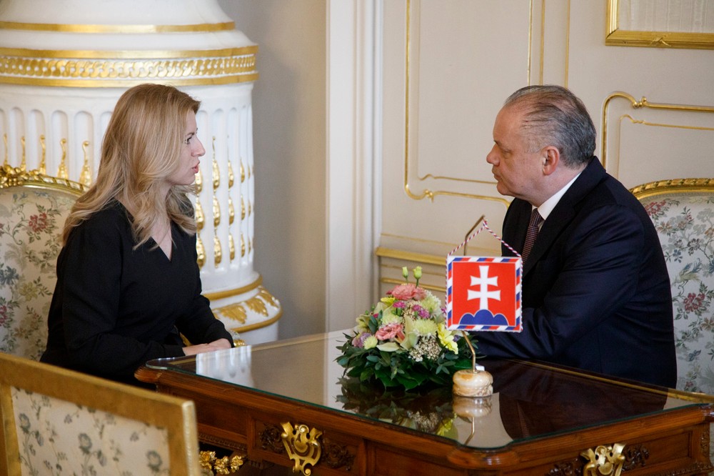 Zuzana Čaputová u Andreja Kisku 