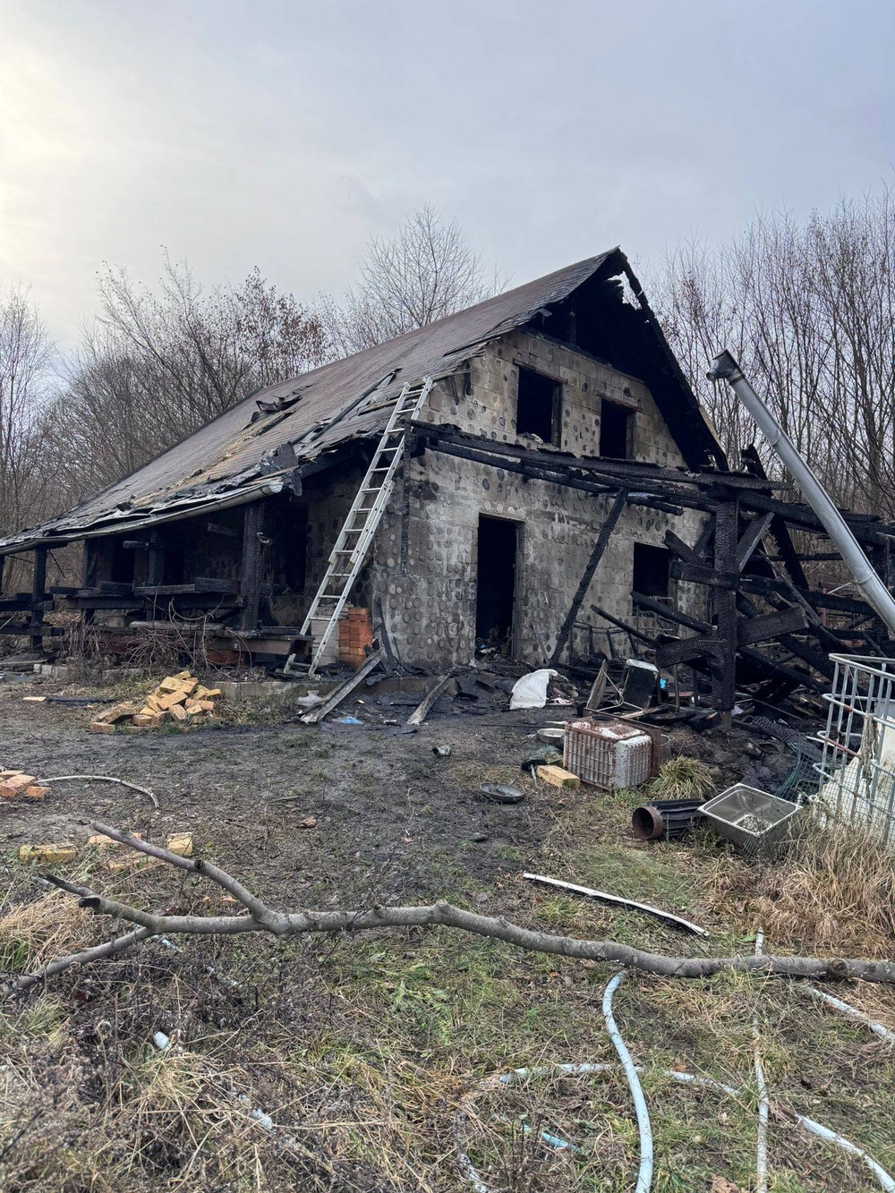 Požiar v obci Nový Salaš