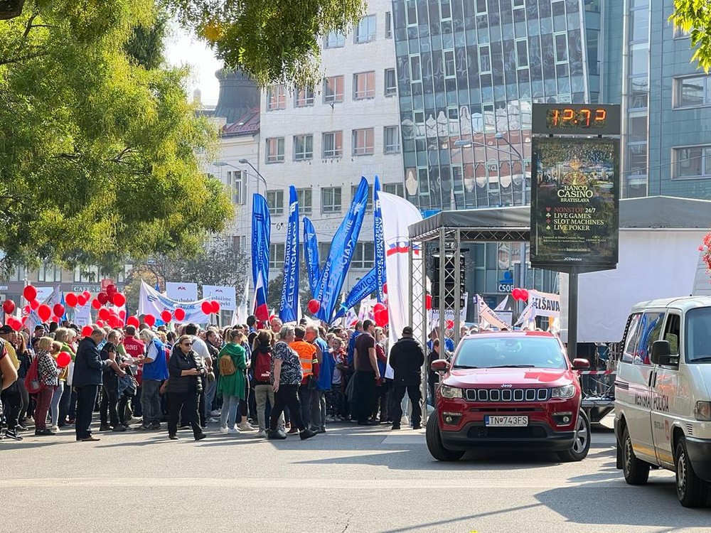 Odborový zväz KOVO protest