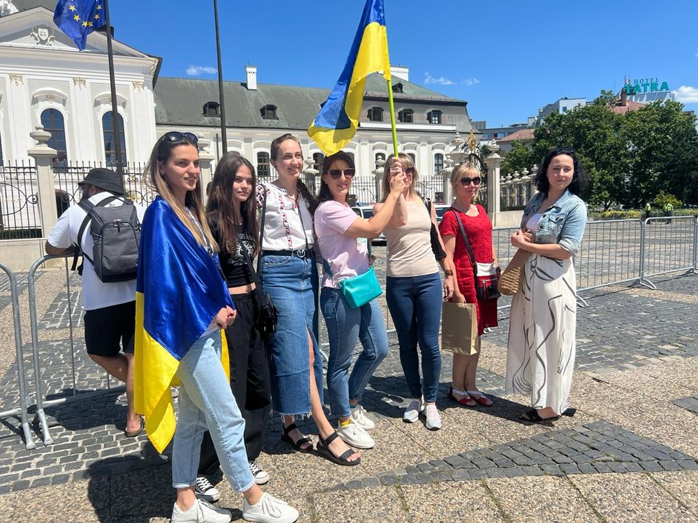 Bratislava Zelenskyj návšteva Slovenska Prezidentský paláíc Ukrajina (1)