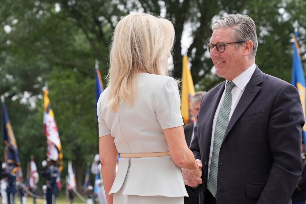 Keir Starmer v Bielom Dome