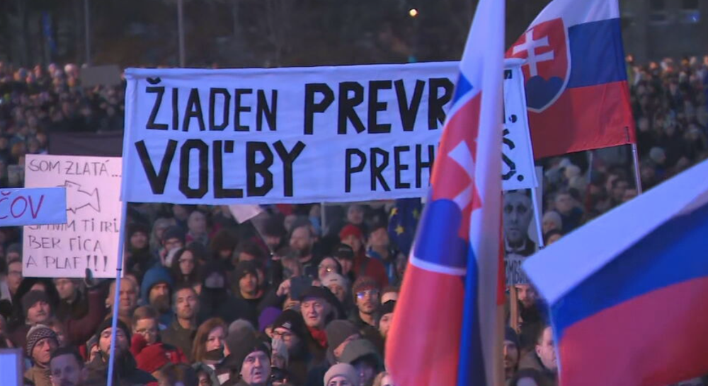 Protest Slovensko je Európa v Bratislave