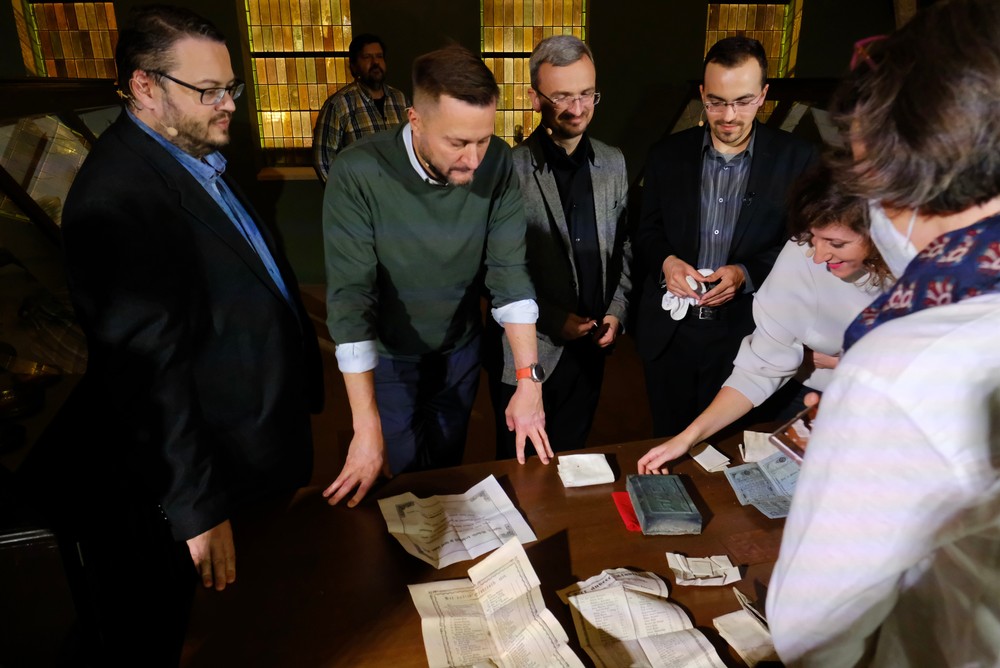 Odhalenie časovej schránky z Michalskej veže 