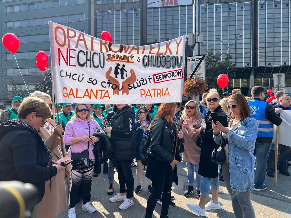 Odborový zväz KOVO protest