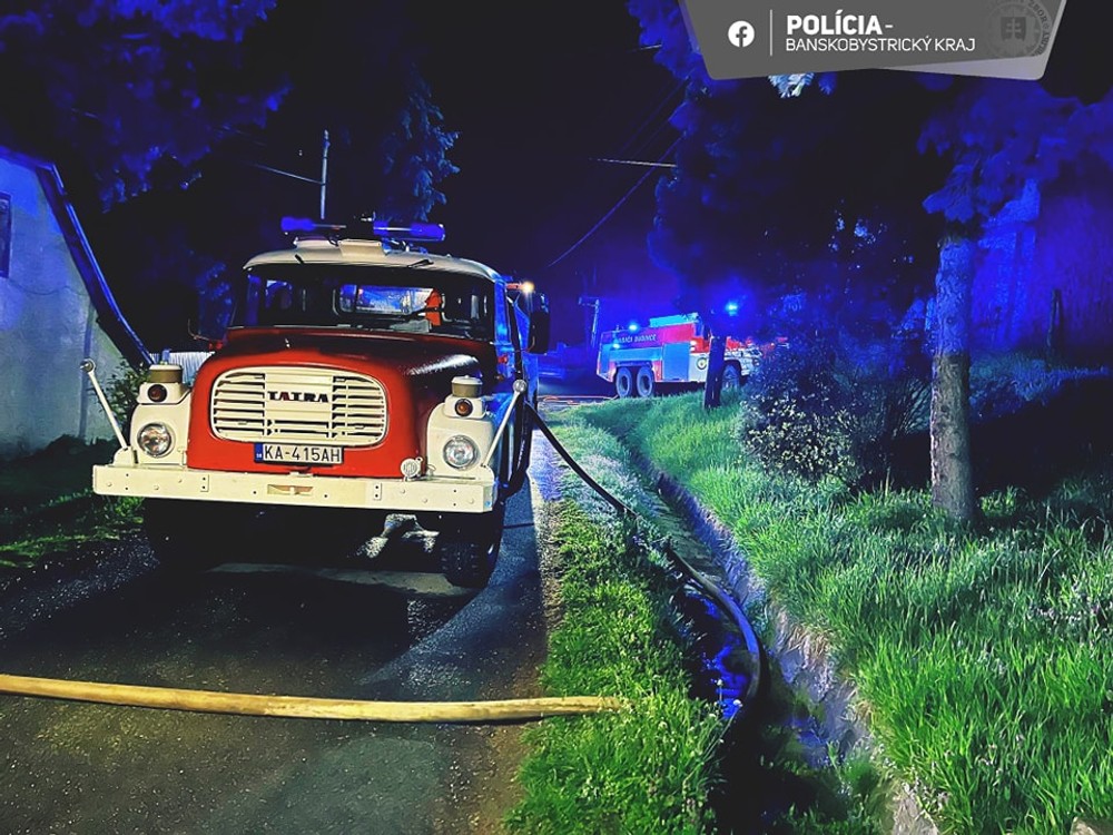 Požiar rodinného domu v Sudinciach