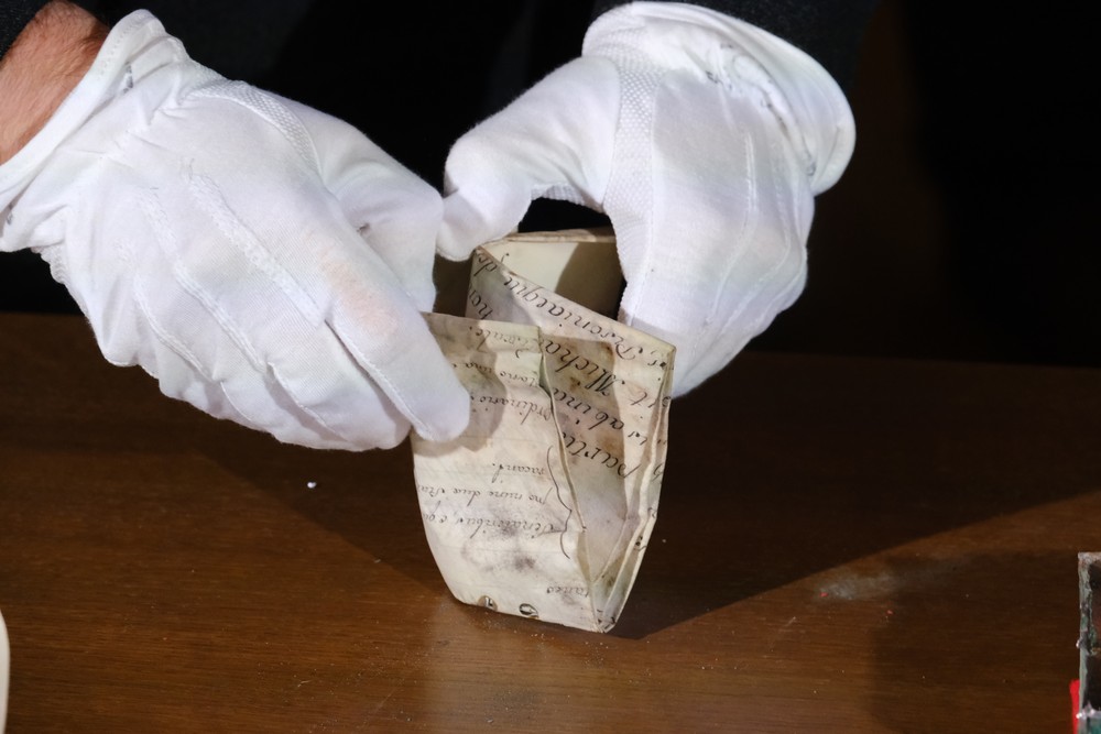 Odhalenie časovej schránky z Michalskej veže 