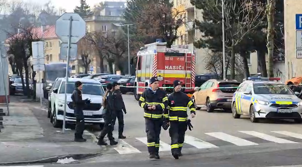 Poplach v centre Žiliny