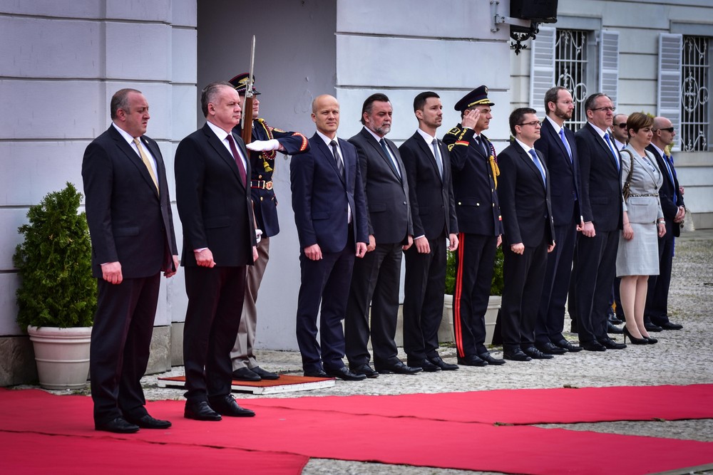 Gruzínsky prezident s Kiskom