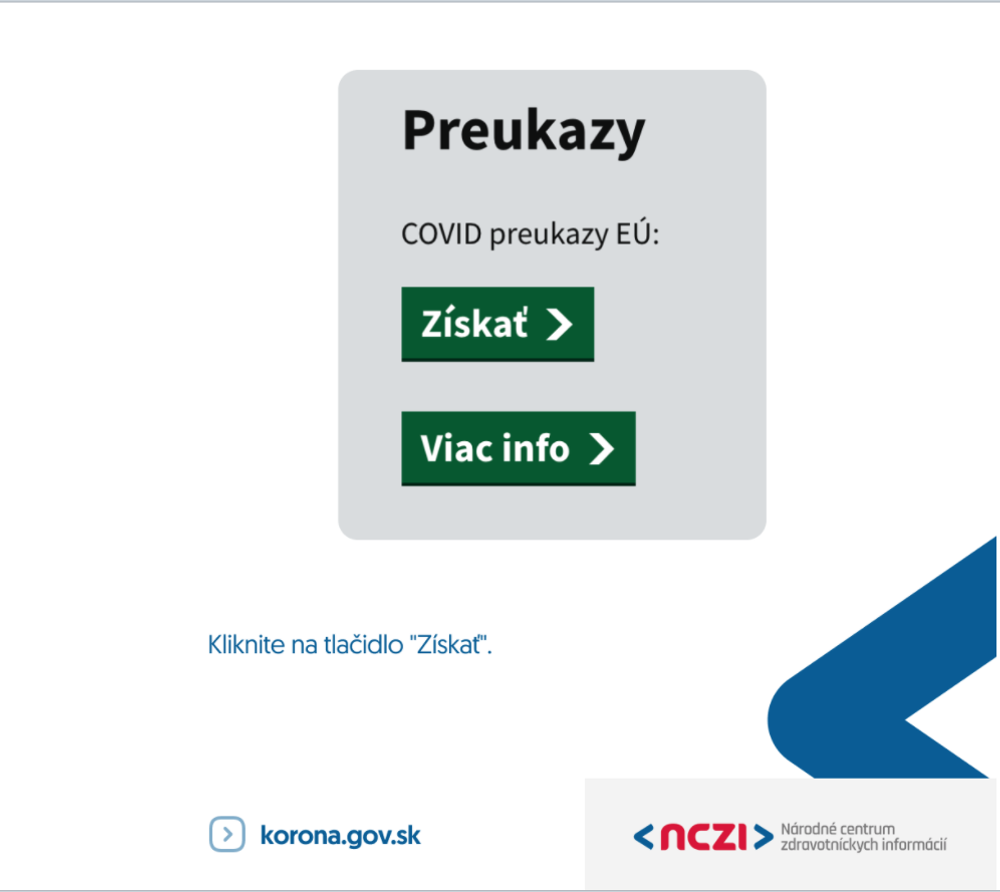 Kliknuíte na tlačidlo získať