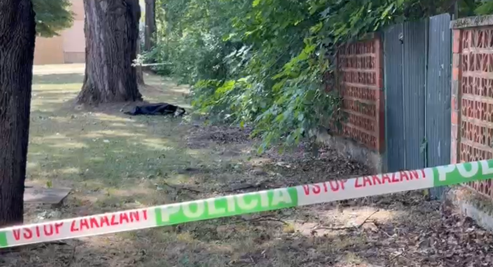 Mŕtvy muž v areáli parku