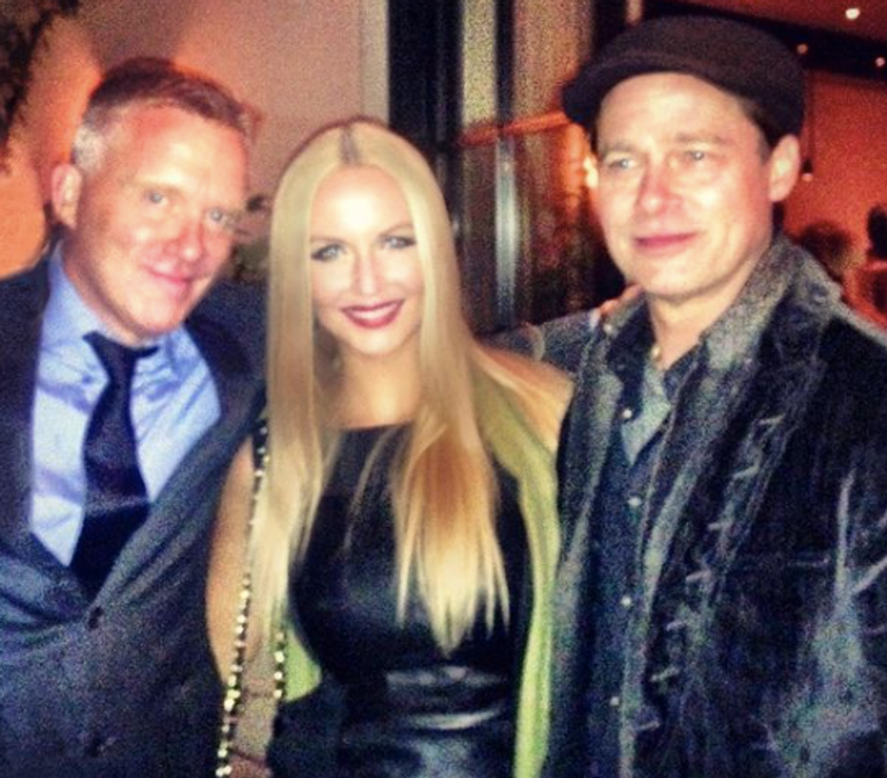 Michael Hall a Lucia Oškerová s Bradom Pittom