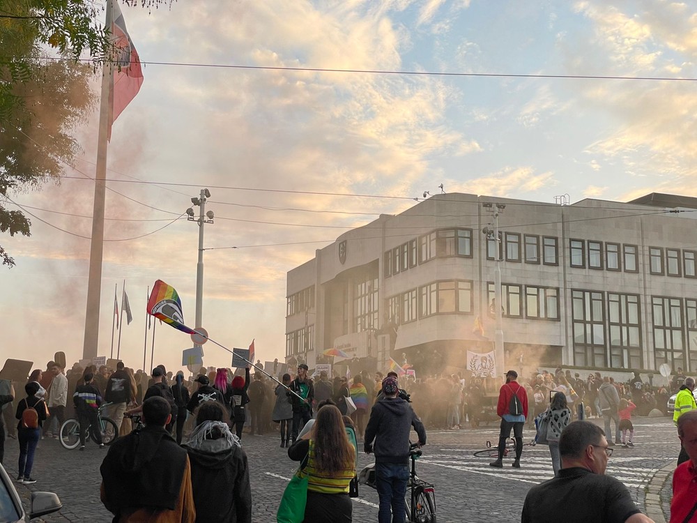 Pochod Zostávame v uliciach na pamiatku Matúša a Juraja