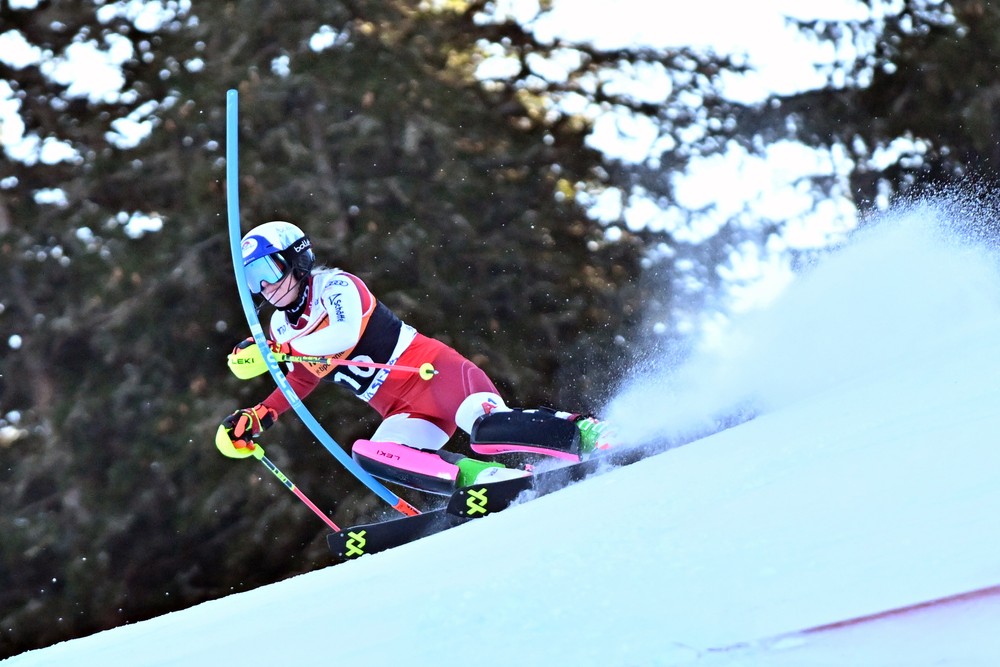 Jasná slalom lyžovanie Katharina Trupeová