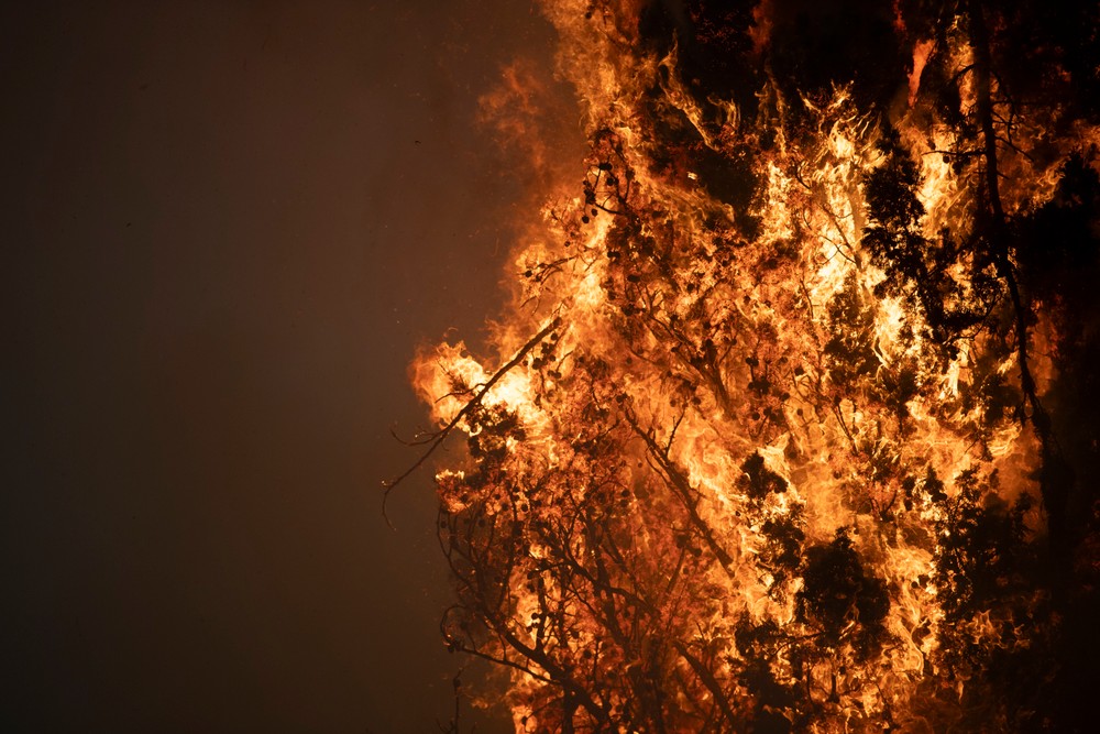 grécko lesný požiar 