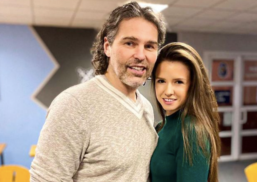 Jaromir Jágr a Dominika Branišová