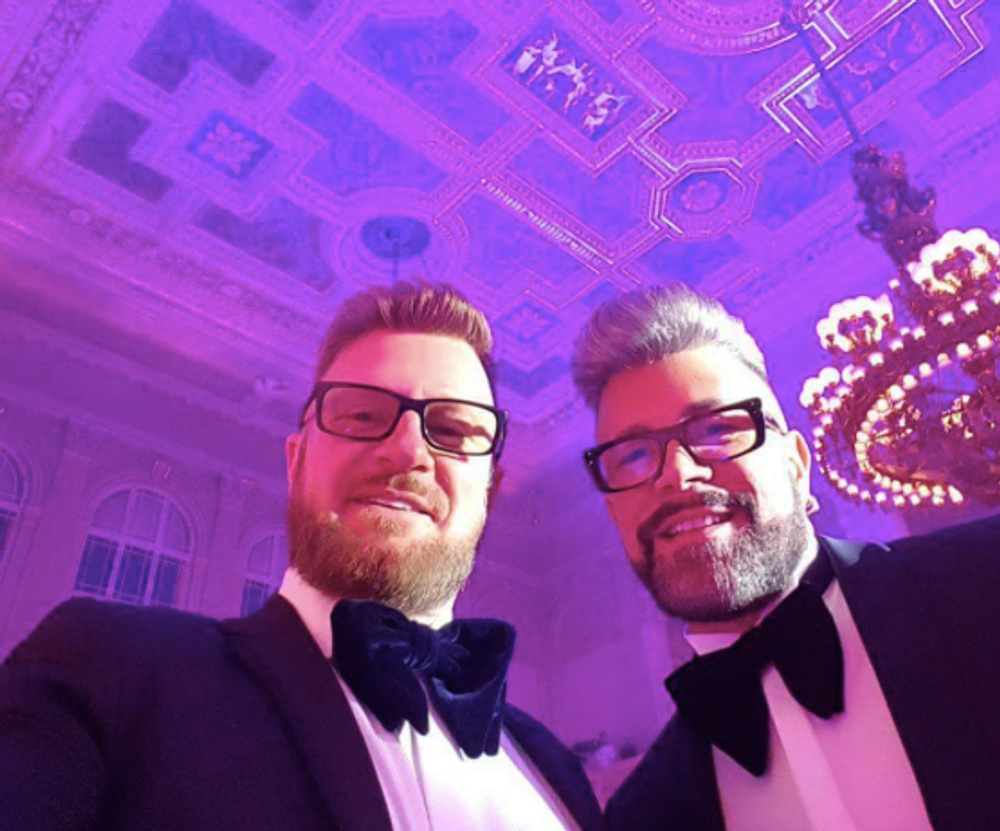 Osmani Laffita s manželom