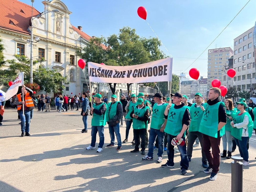 Odborový zväz KOVO protest