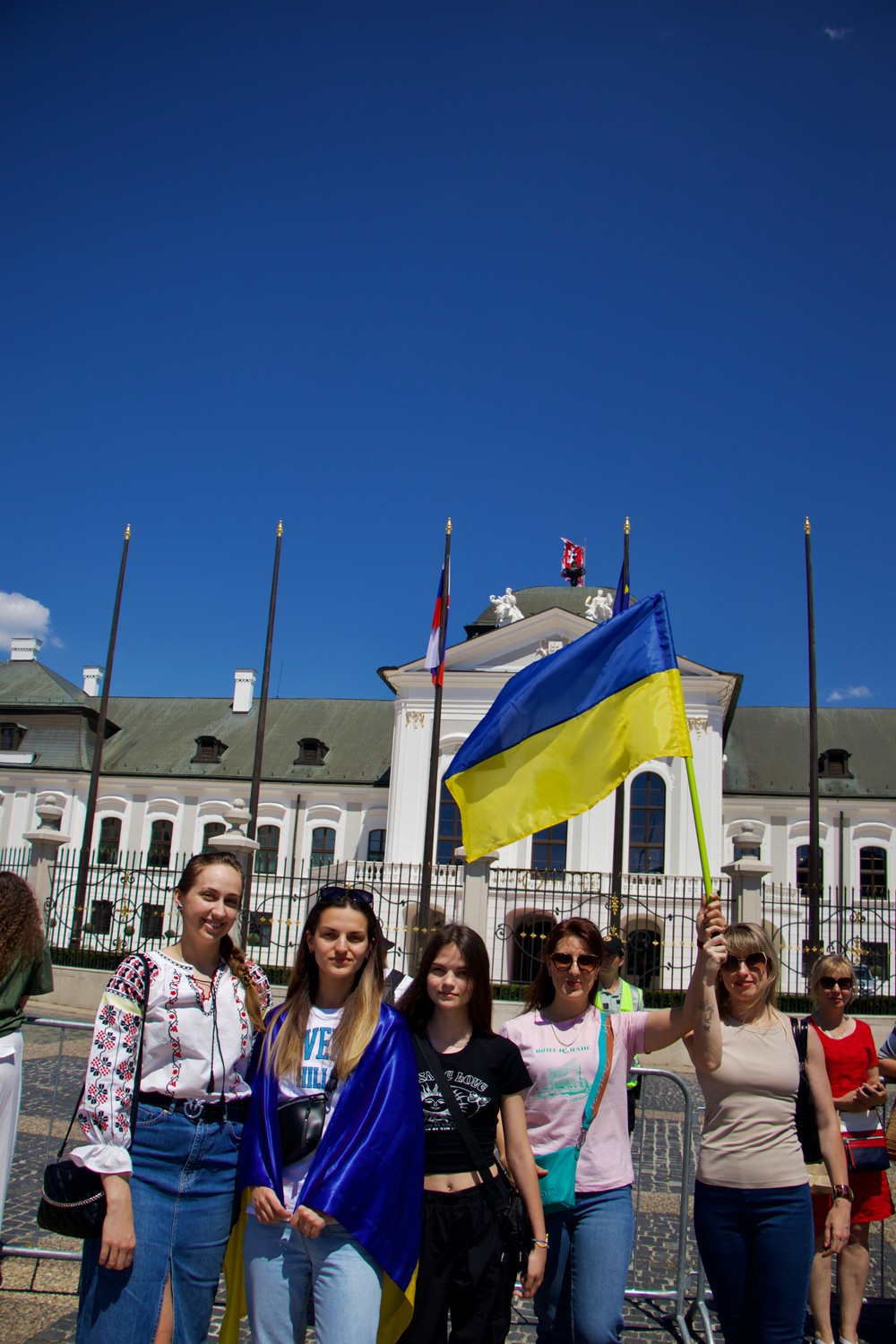 zelenskyj bratislava prezidentsky palac atmosfera ukrajinci