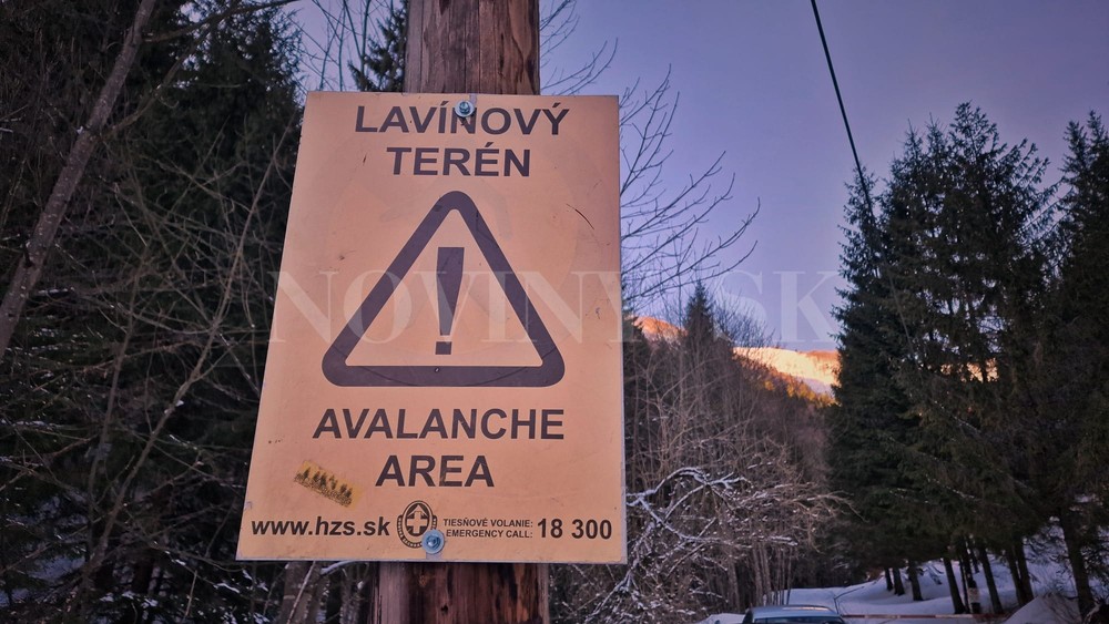 lavínový terén výstraha il