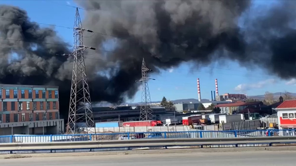 Požiar v areáli Košice 