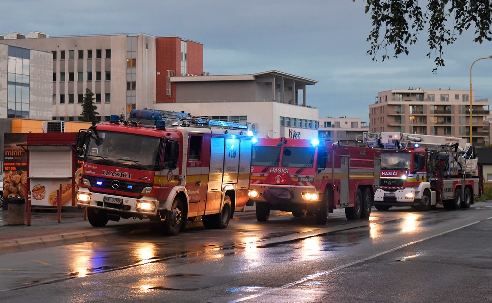 Zásah hasičov v Detskej fakultnej nemocnici v Košiciach