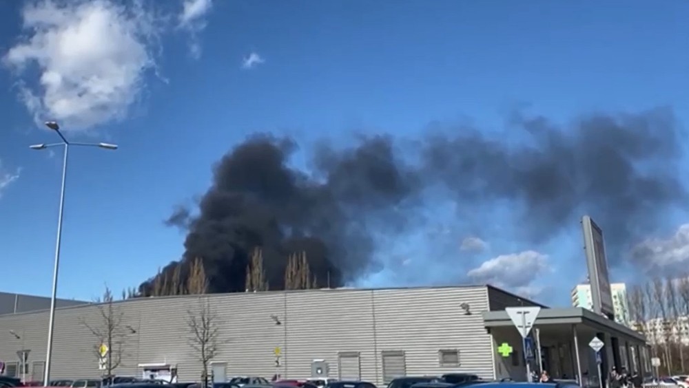 Požiar v areáli Košice 