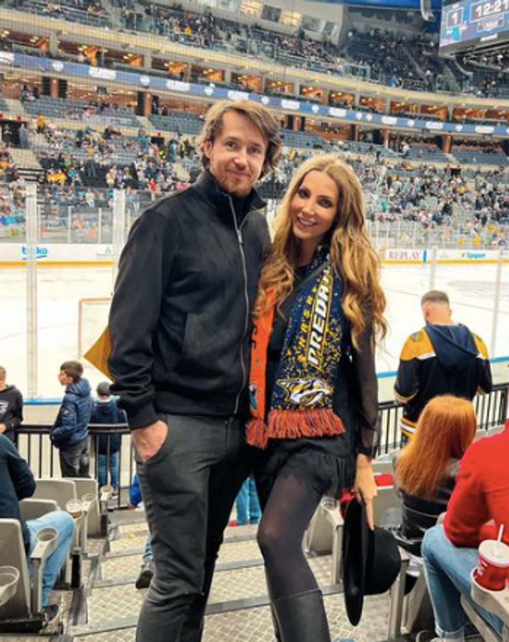 Olga Lounová s Janom Kréglom