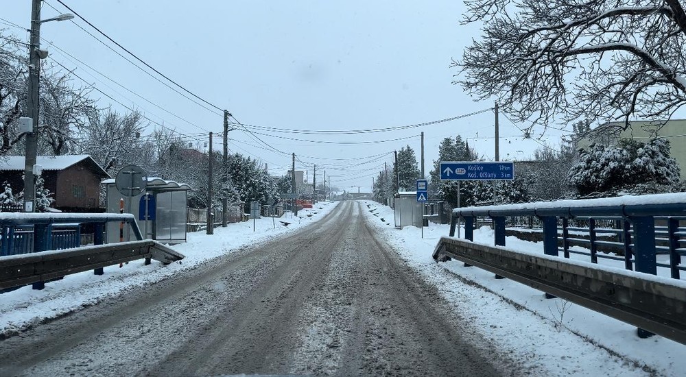 sneh zima cesty Košice (2)