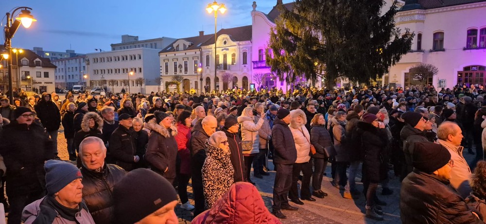 Protest v Topoľčanoch