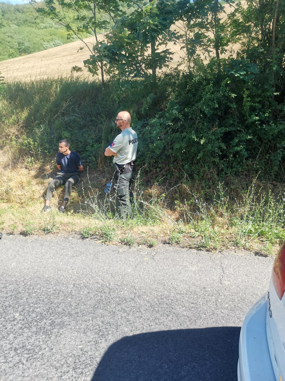 Dodávka s  migrantmi