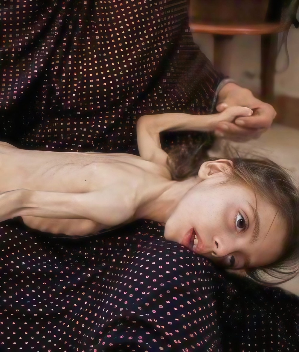 Vyhladované dievčatko