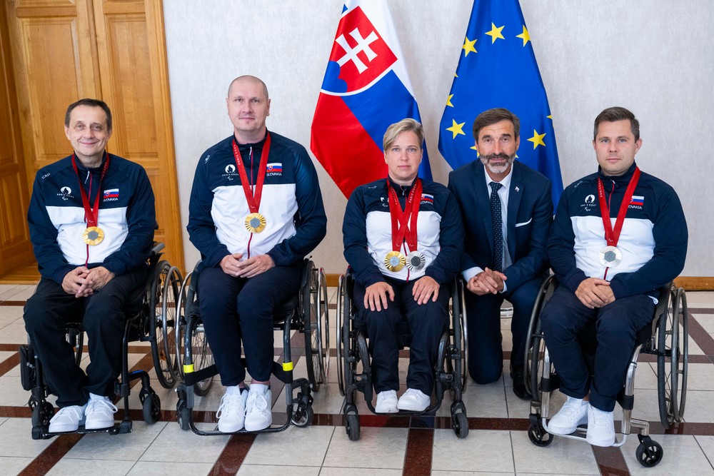 Prijatie slovenských paralympionikov
