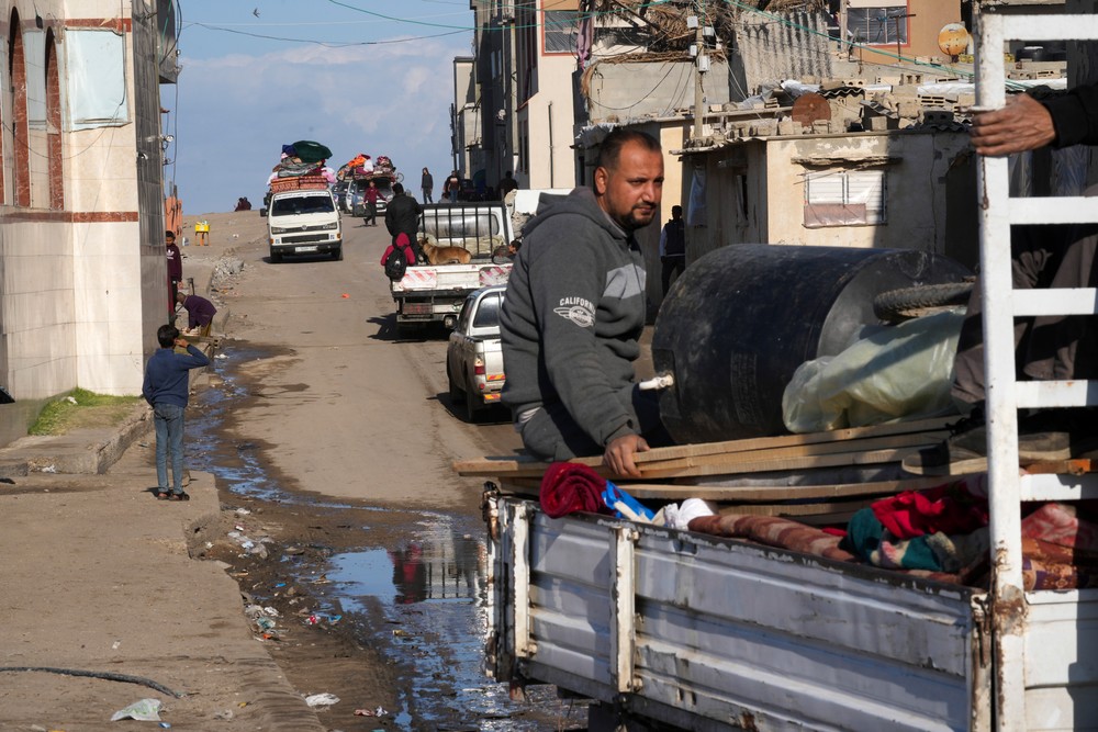 Izrael Palestínčania Hamas Gaza armáda útoky civilisti útek (2)