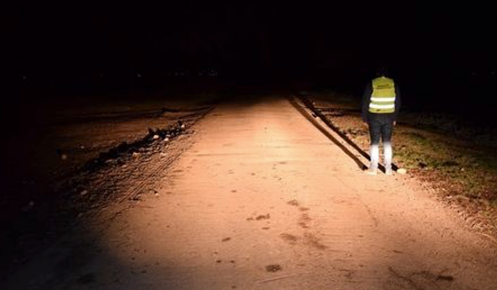 Zrazený cyklista na ceste medzi obcami Mierovo a Kvetoslavov