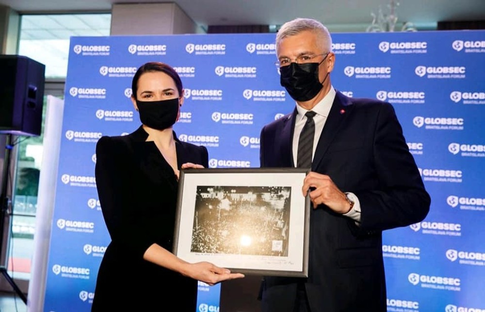 Svetlana Cichanovská na Slovensku