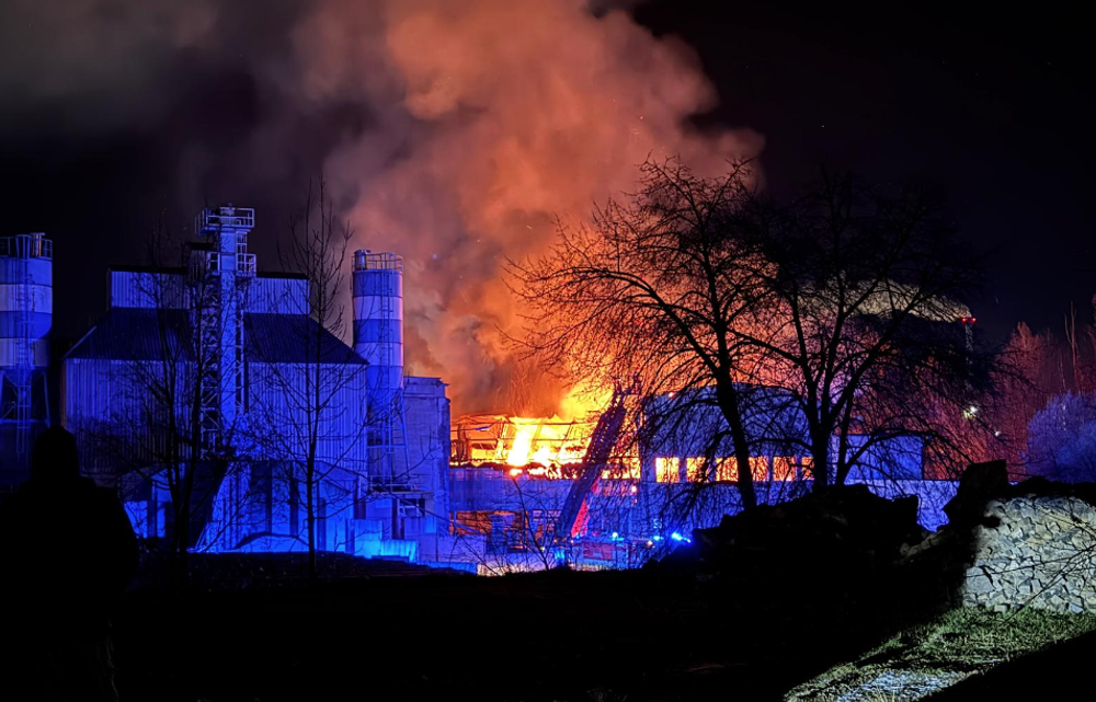 Požiar haly vo Zvolene 2