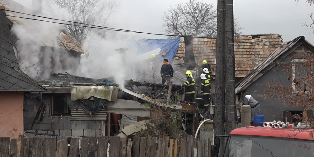 Požiar v centre Rožňavy